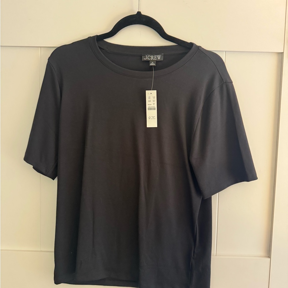 J. Crew Black Short-Sleeve Crewneck Tee
